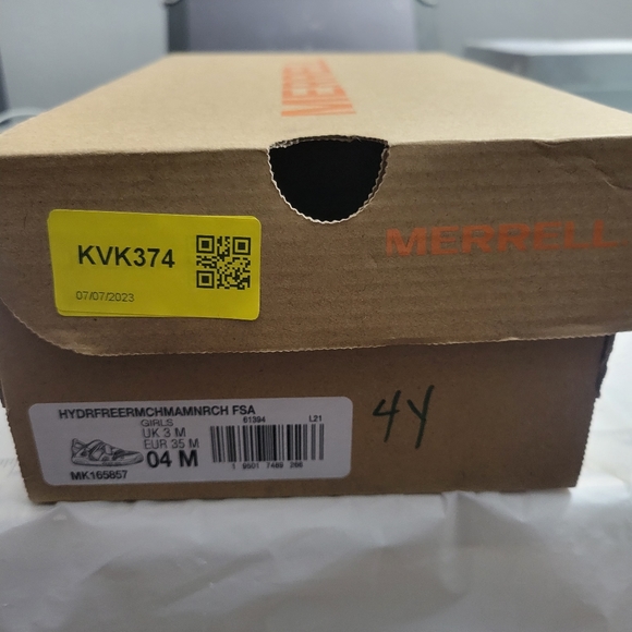 Merrell Hydro Free Roam Chrom Monarch Girls Size 4M - Picture 3 of 12